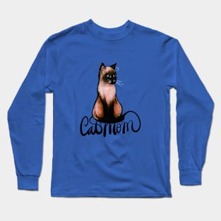 Cat Mom Long Sleeve T-Shirt